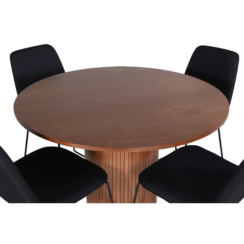 Matgrupp Venture Home med Bianca Matbord och 4 Muscot Matstolar