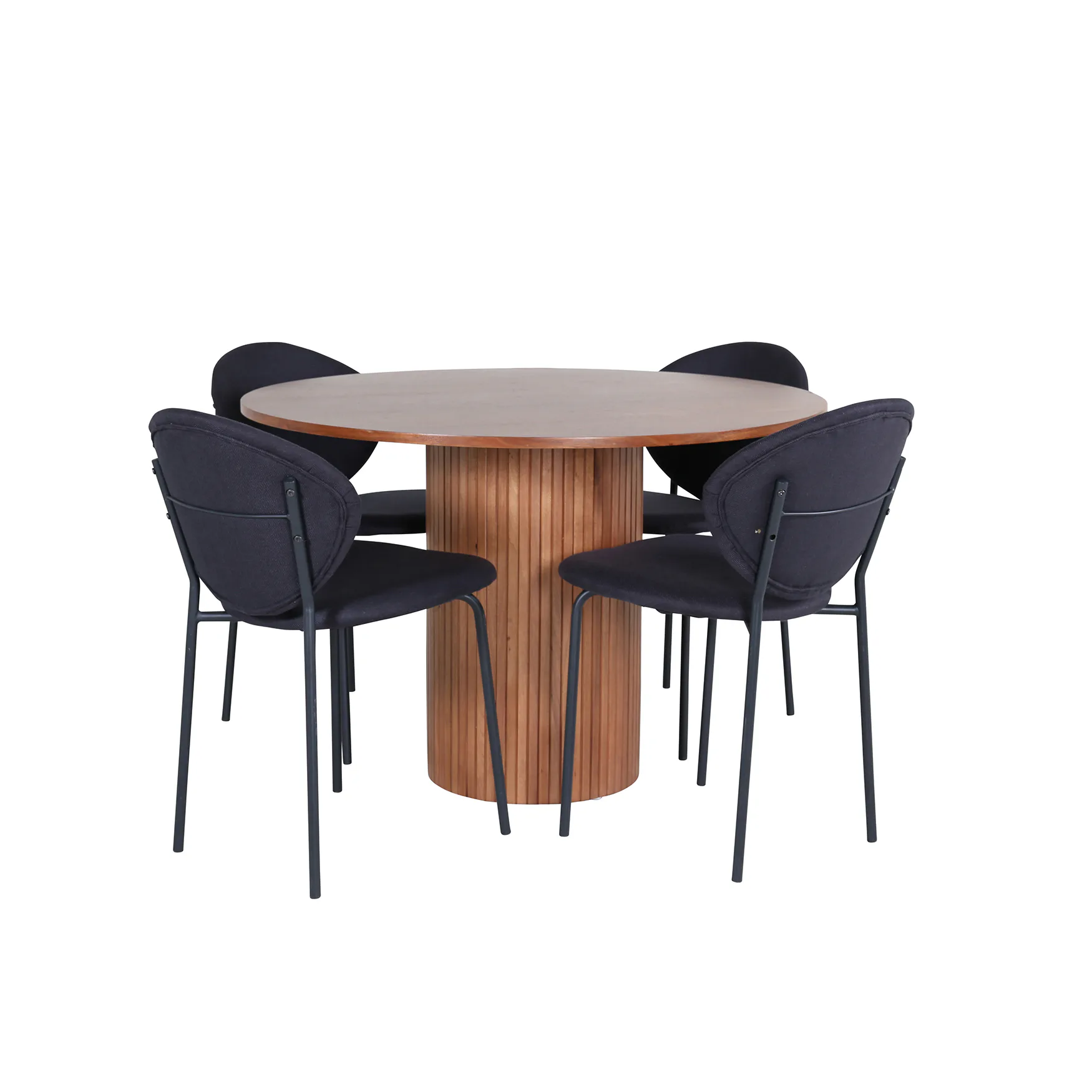 Matgrupp Venture Home med Bianca Matbord och 4 Valor Matstolar