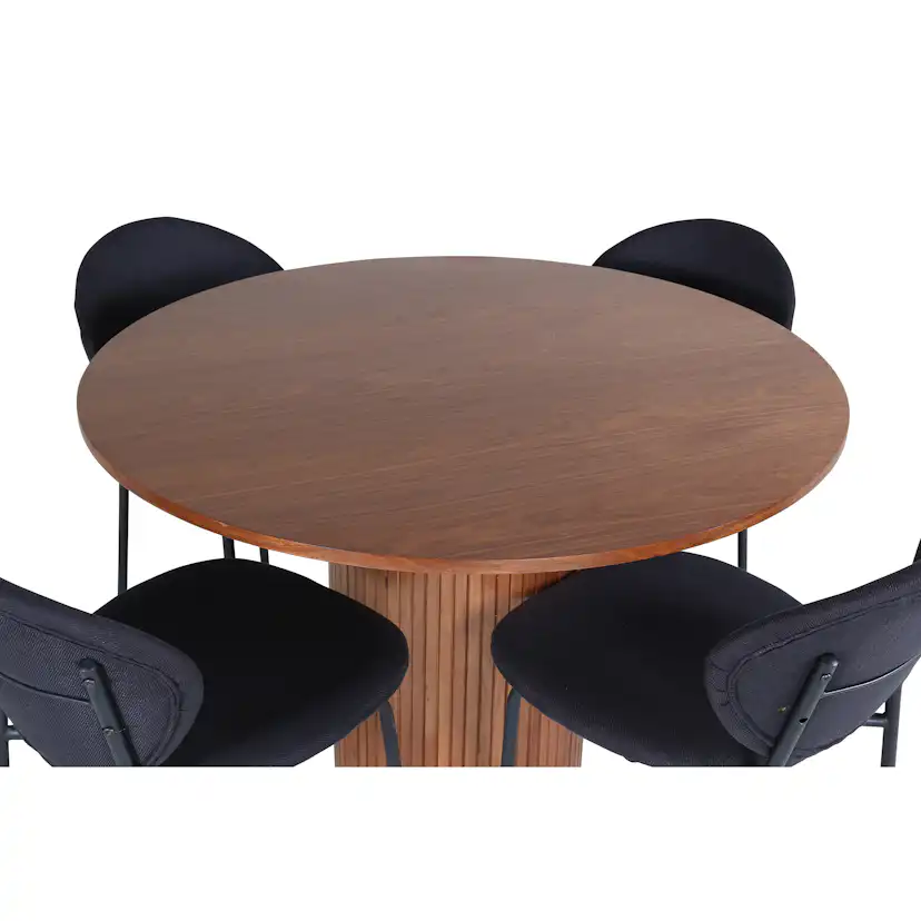 Matgrupp Venture Home med Bianca Matbord och 4 Valor Matstolar