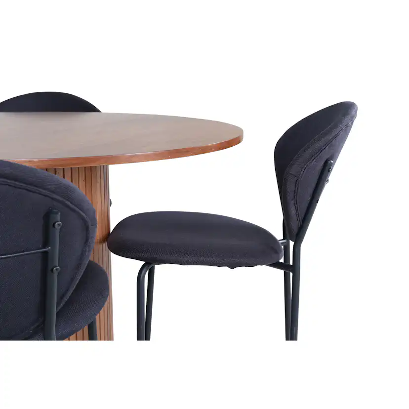 Matgrupp Venture Home med Bianca Matbord och 4 Valor Matstolar