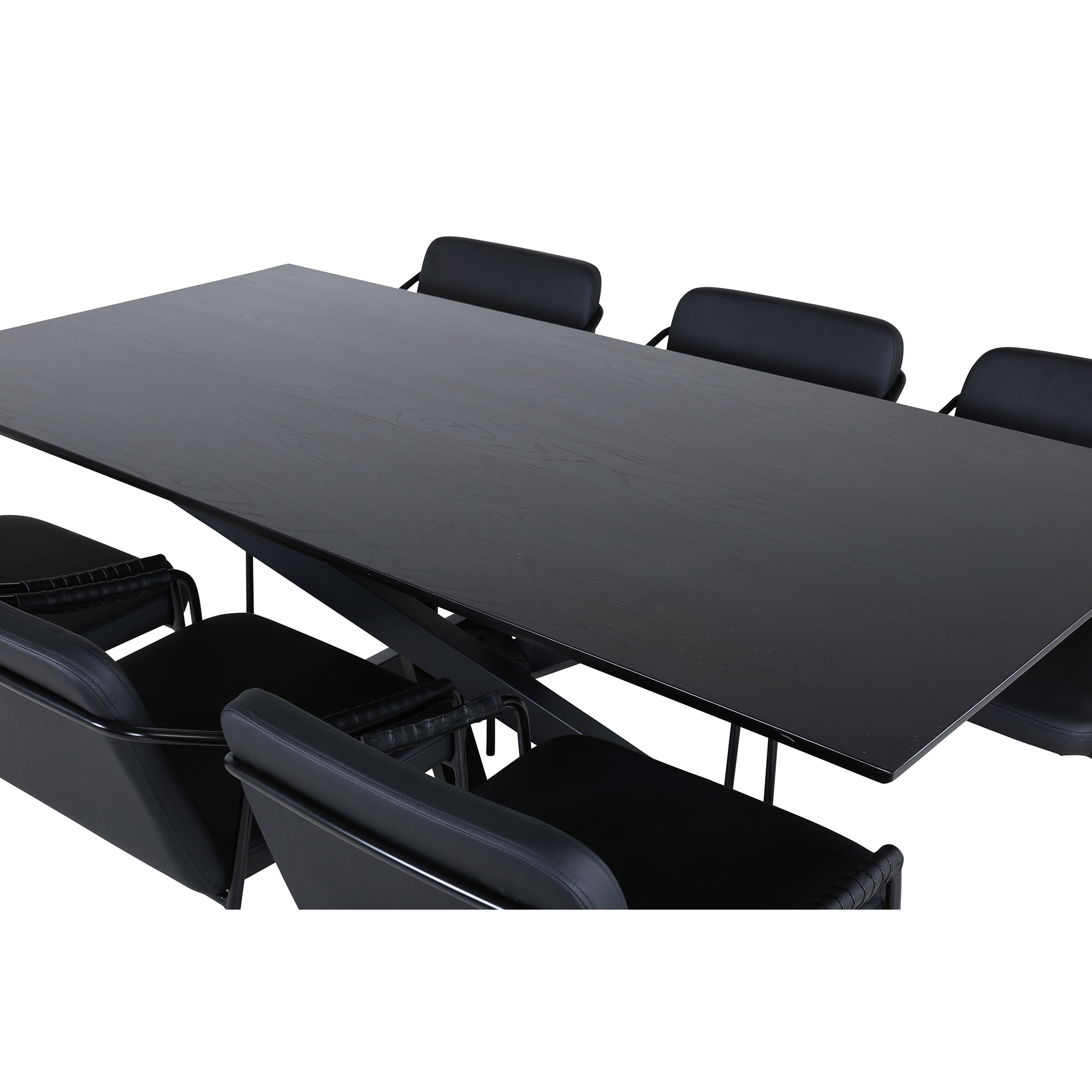 Matgrupp Venture Home med Piata Matbord och 6 Tjärö Matstolar