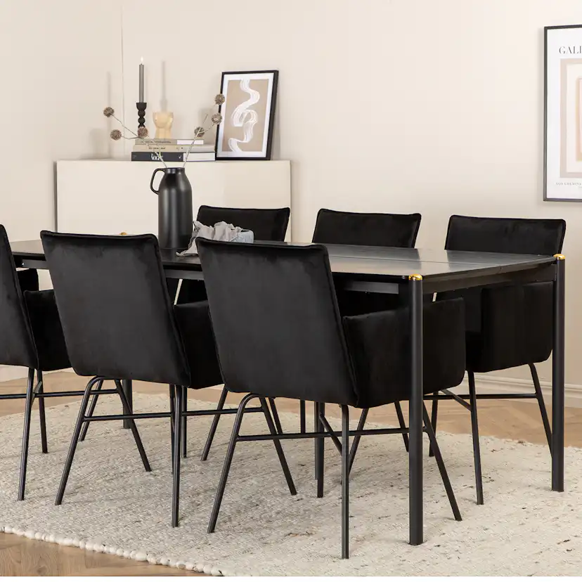 Matgrupp Venture Home Paris matbord och Annika matstol