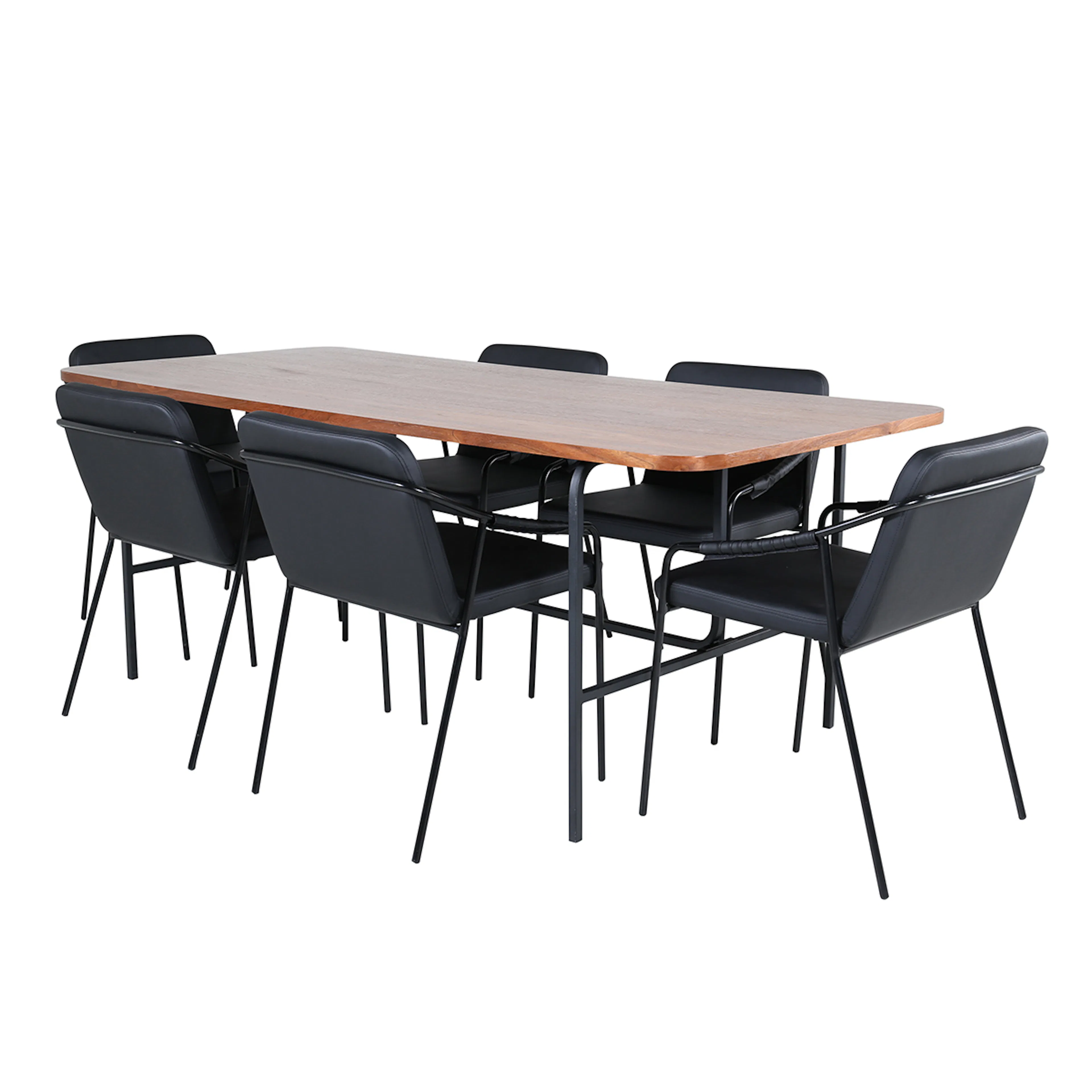 Matgrupp Venture Home Chicago matbord och Tjärö matstol Brun