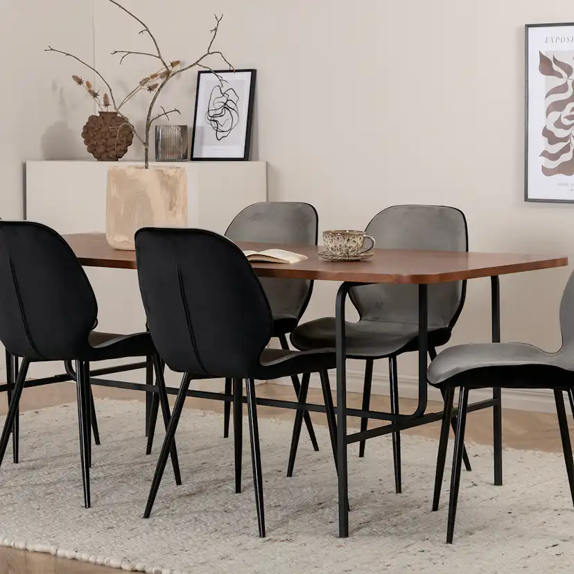 Matgrupp Venture Home Chicago matbord och Elisa matstol