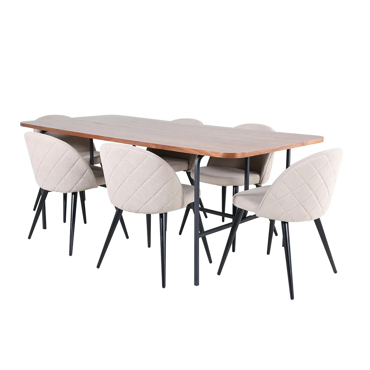 Matgrupp Venture Home Chicago matbord och Valentina Stitcthes matstol Brun