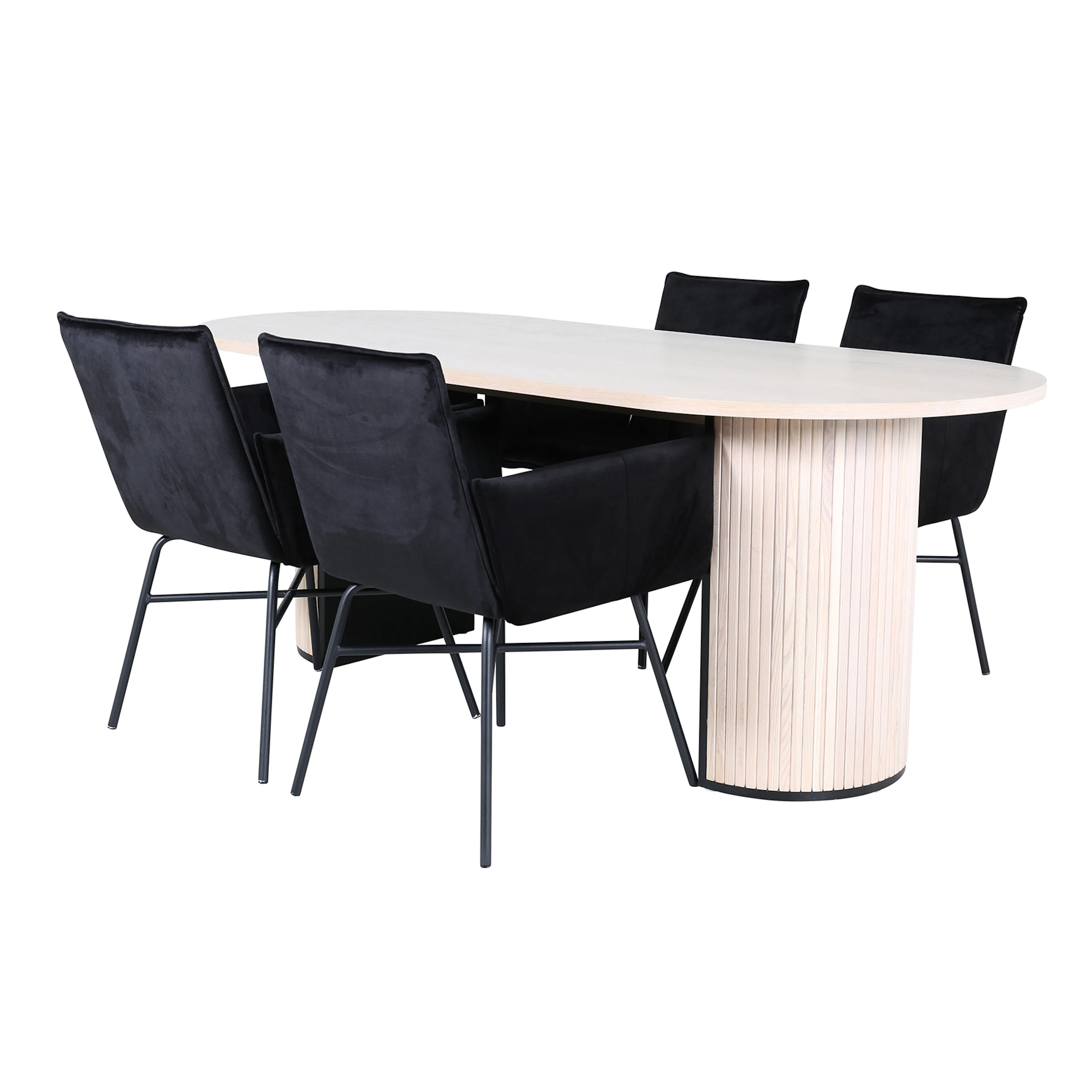 Matgrupp Venture Home med Bianca Matbord och 4 Annika Matstolar