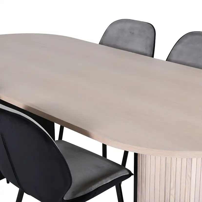 Matgrupp Venture Home Bianca matbord och Elisa matstol