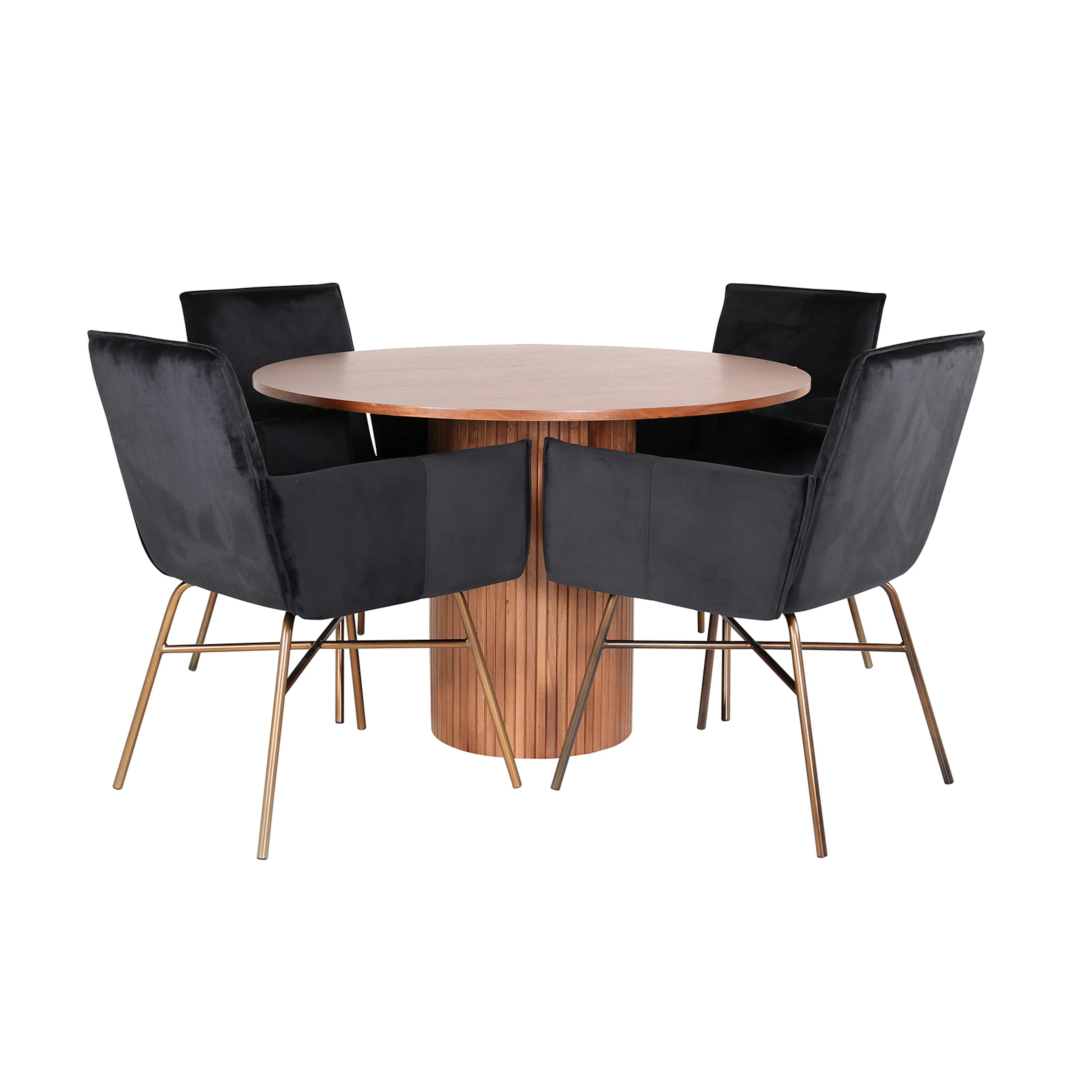 Valnöt/Svart/Koppar