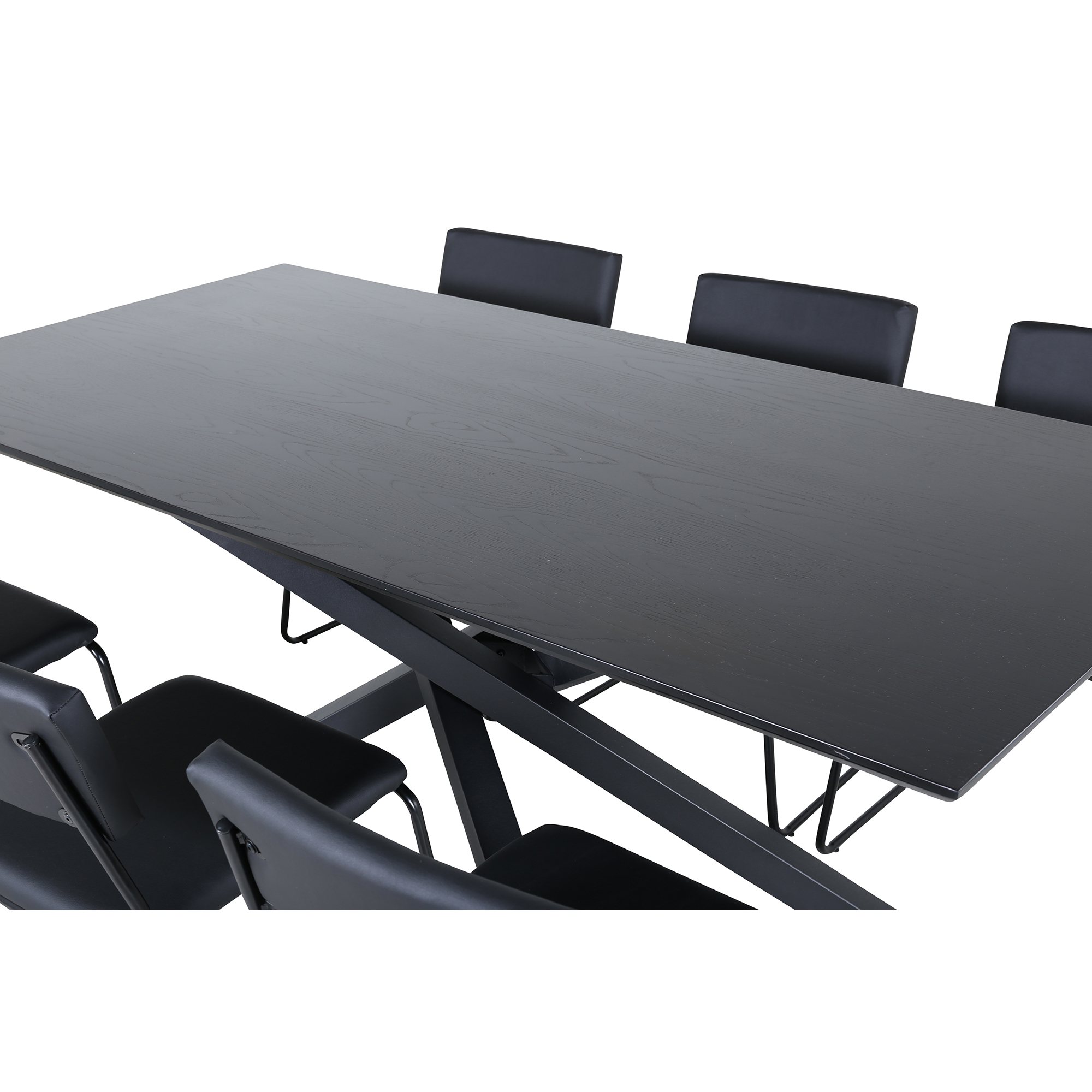 Matgrupp Venture Home med Piata Matbord och 6 Kungshamn Matstolar i Konstläder