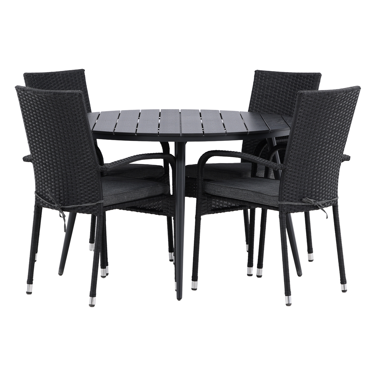 Matgrupp Utomhus Venture Home Break Ø120 med 4 Anna KarmTrädgårdsstolar