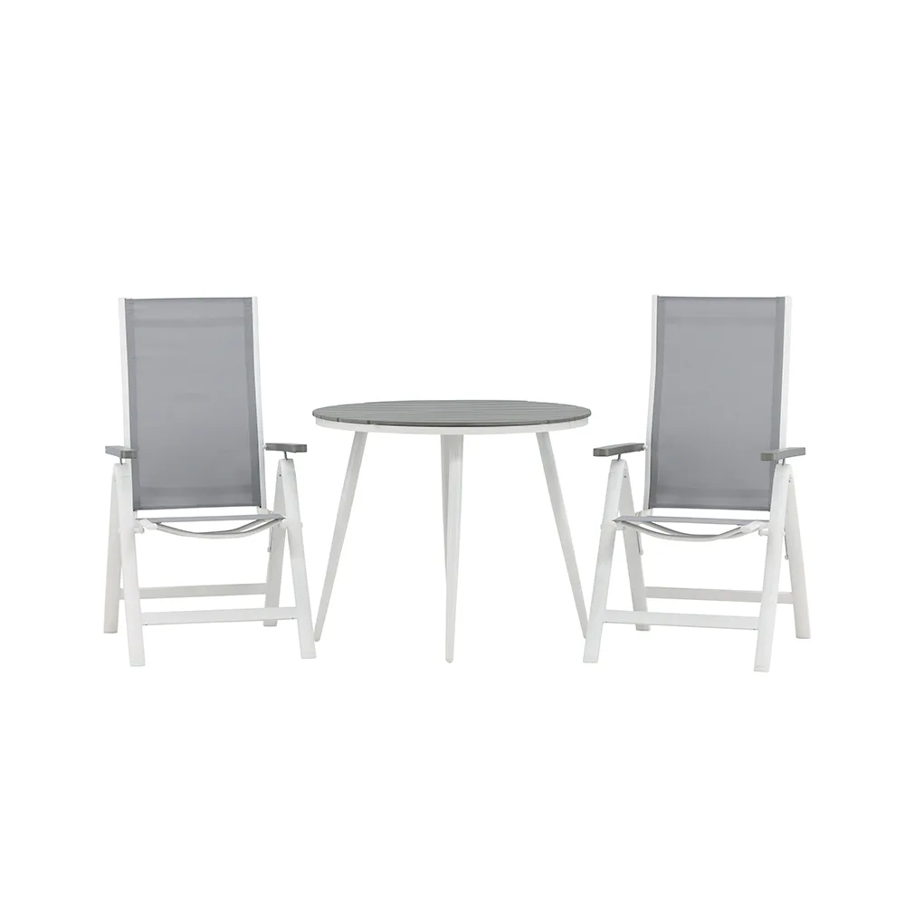 Cafégrupp Venture Home Break Ø90 cm med 2 Albany Stolar