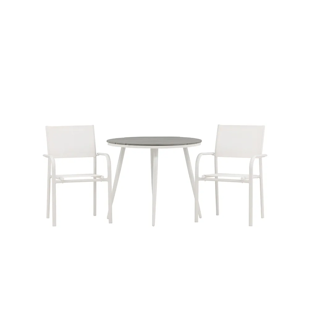 Matgrupp Utomhus Venture Home Break med 2 Santorini Trädgårdsstolar