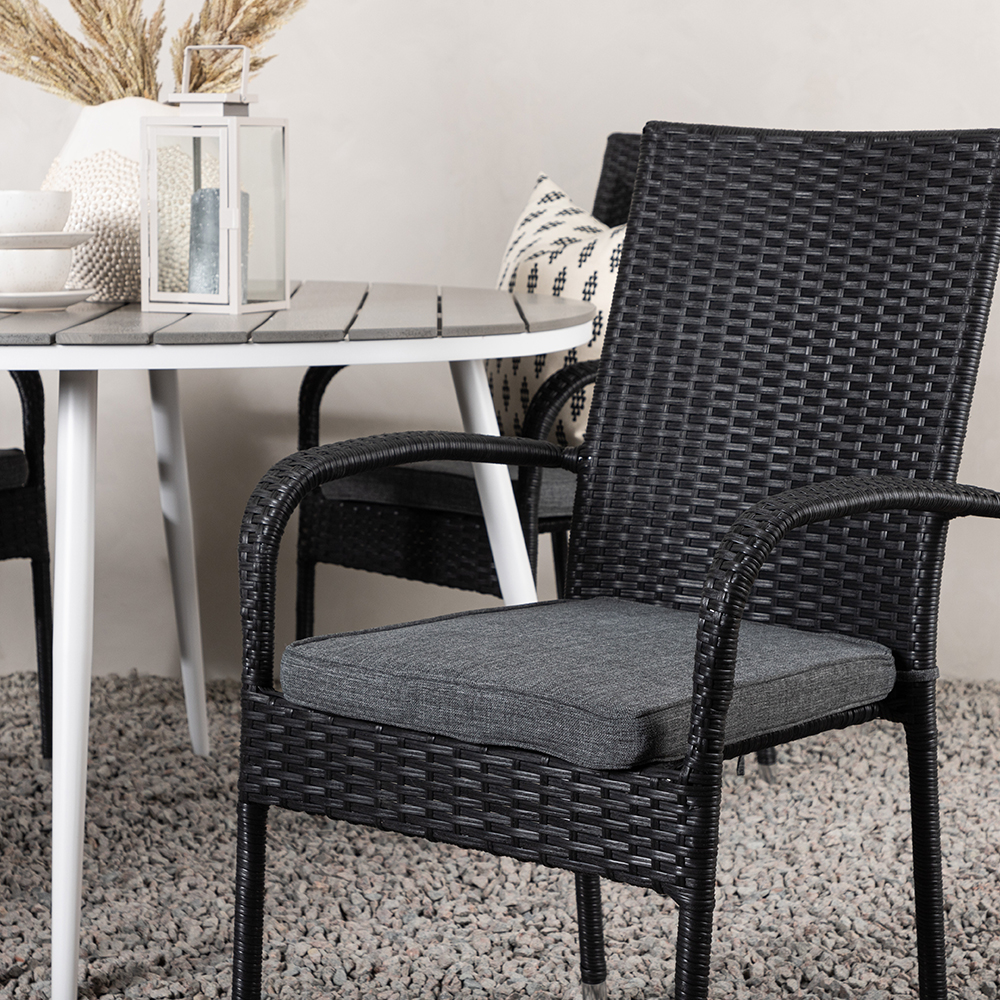 Matgrupp Venture Home Break Ø120 cm med 4 Anna Stolar