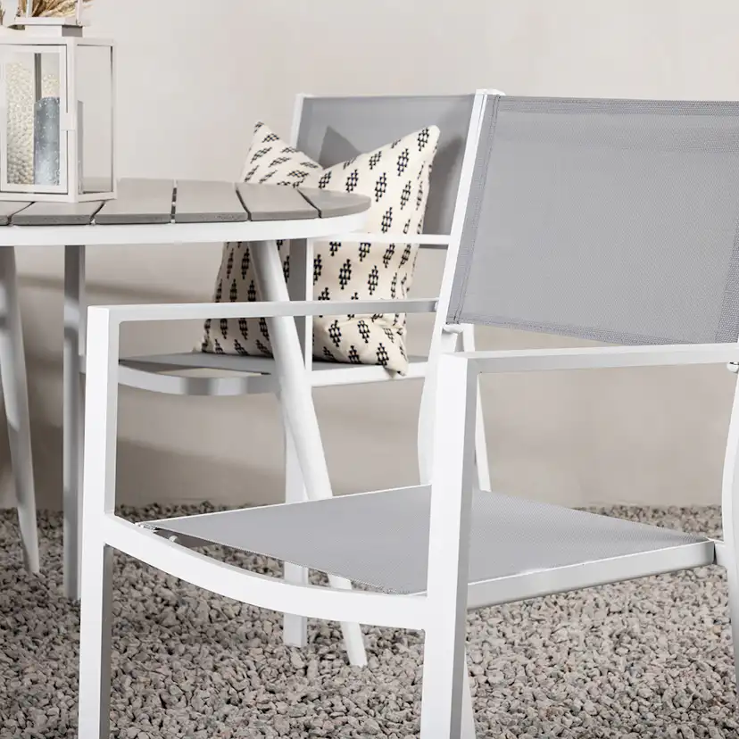 Matgrupp Venture Home Break Ø120 cm med 4 Copacabana Stolar