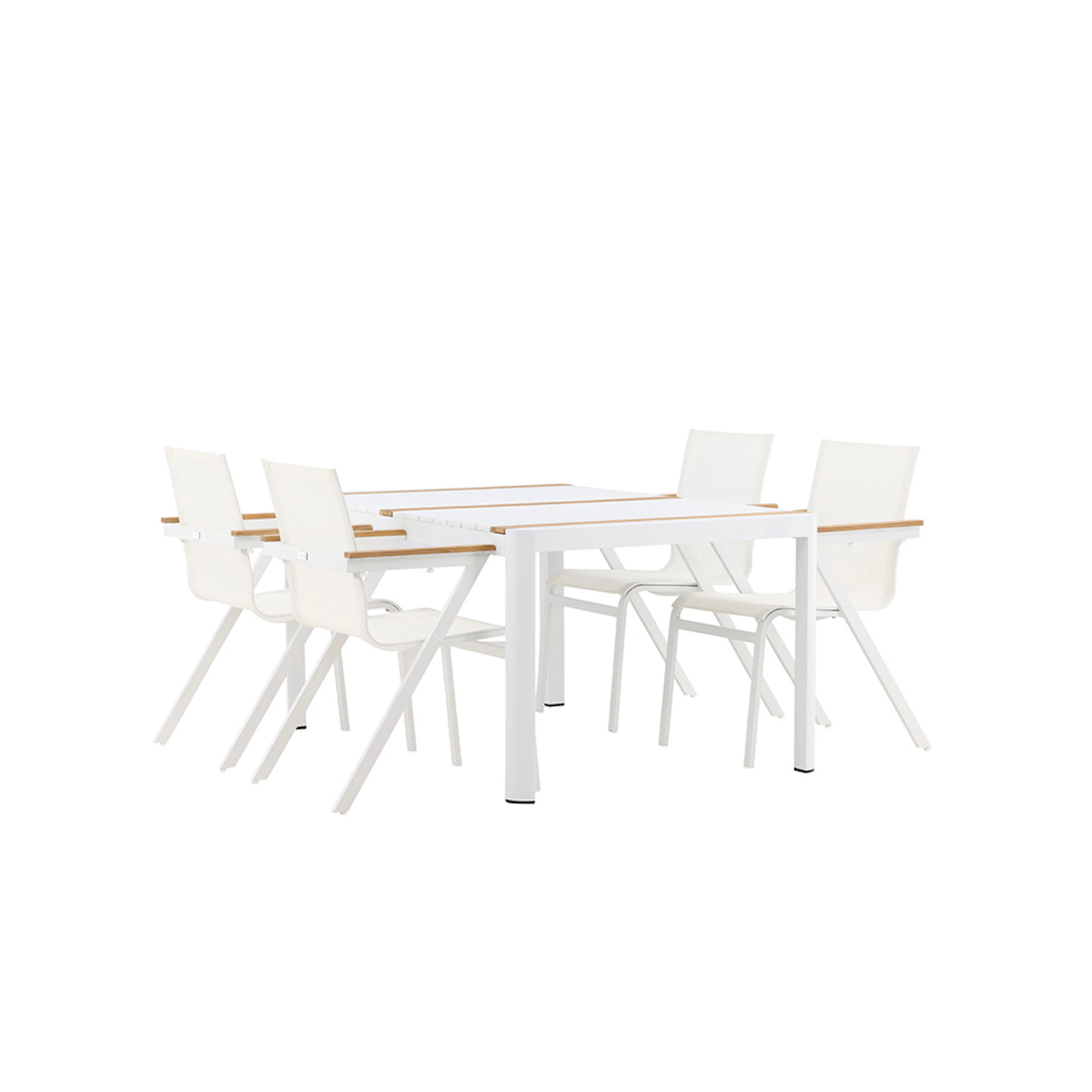 Matgrupp Utomhus Venture Home Togo med 4 Mexico Trädgårdsstolar