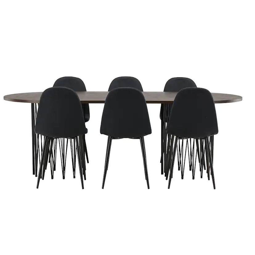 Matgrupp furniture/fashion Stone med 6 Polar Stolar