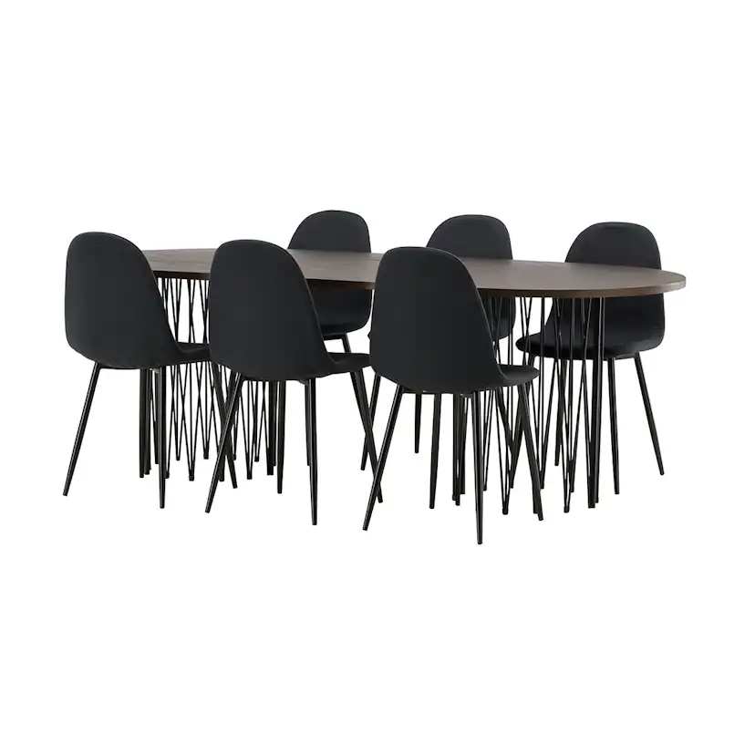 Matgrupp furniture/fashion Stone med 6 Polar Stolar