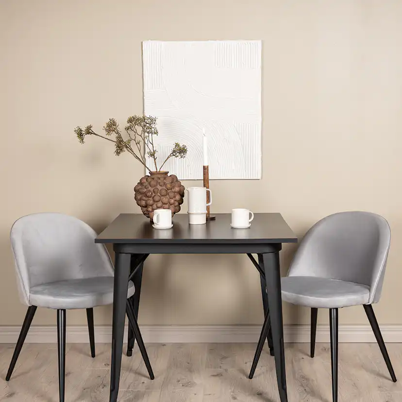 Matgrupp Venture Home Tempe med 2 Velvet Stolar