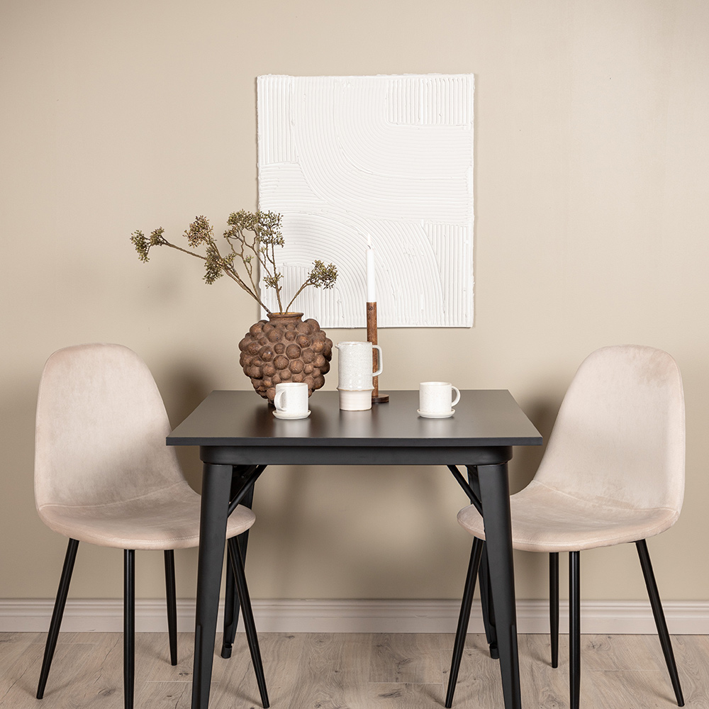 Matgrupp Venture Home Tempe med 2 Polar Stolar Sammet