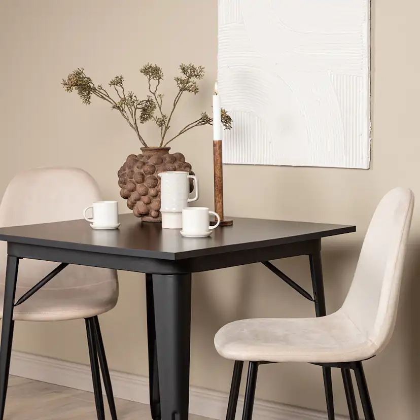 Matgrupp Venture Home Tempe med 2 Polar Stolar Sammet