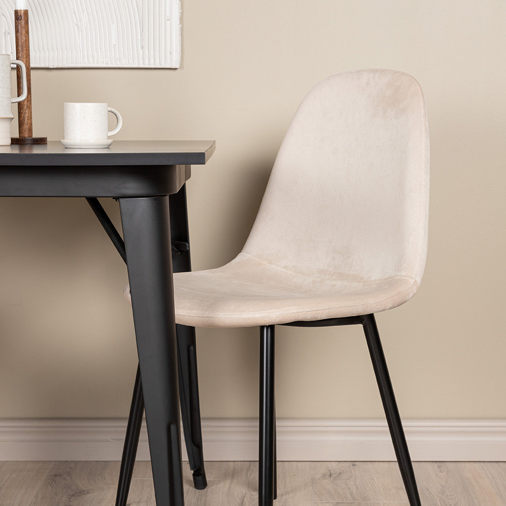 Matgrupp Venture Home Tempe med 2 Polar Stolar Sammet