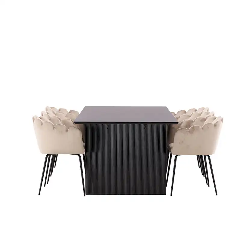 Matgrupp Venture Home Vail med 6 Limhamn Stolar