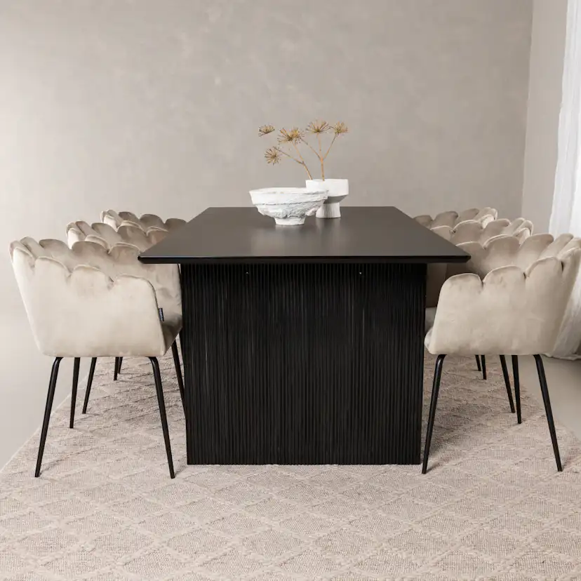 Matgrupp Venture Home Vail med 6 Limhamn Stolar