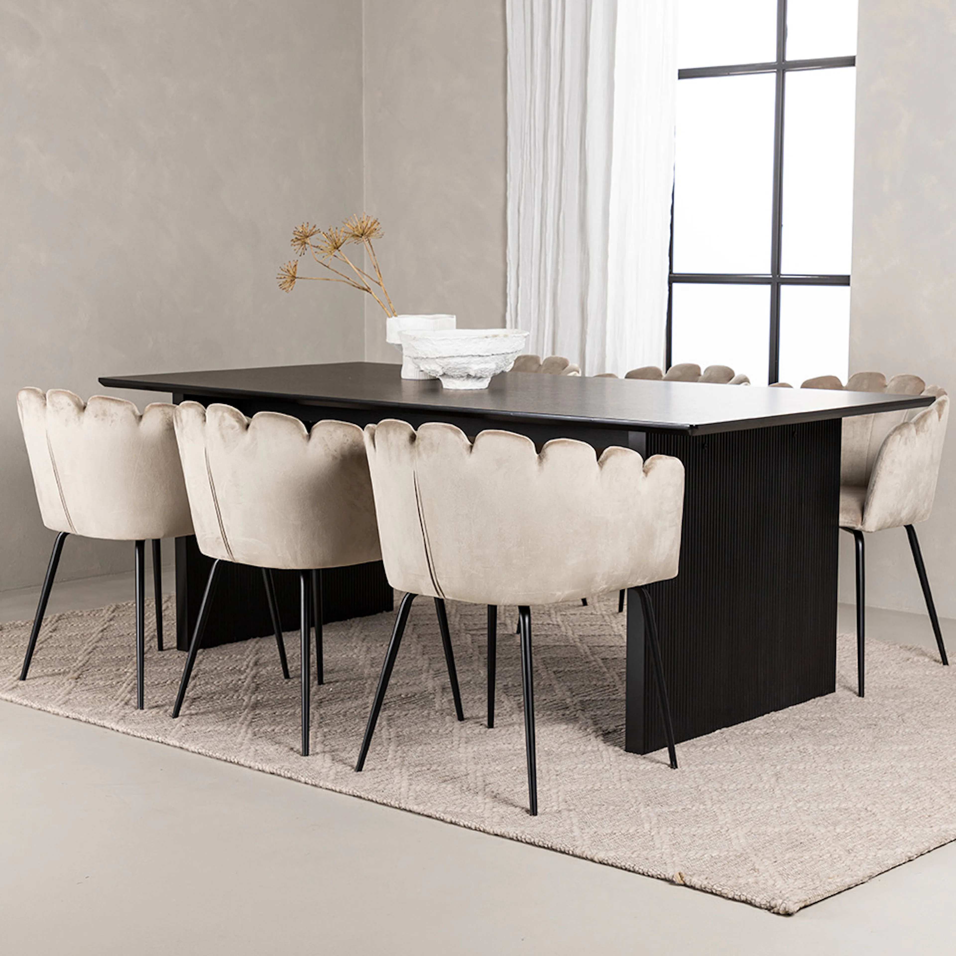 Matgrupp Venture Home Vail med 6 Limhamn Stolar