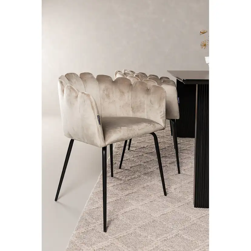 Matgrupp Venture Home Vail med 6 Limhamn Stolar