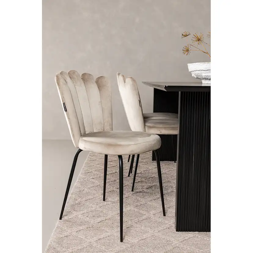 Matgrupp Venture Home Vail med 6 Limhamn Light Stolar