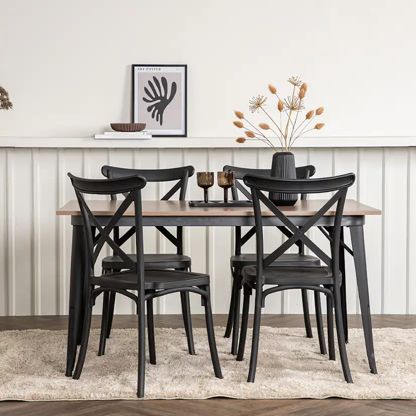 Matgrupp Venture Home Tempe med 4 Crosett Stolar