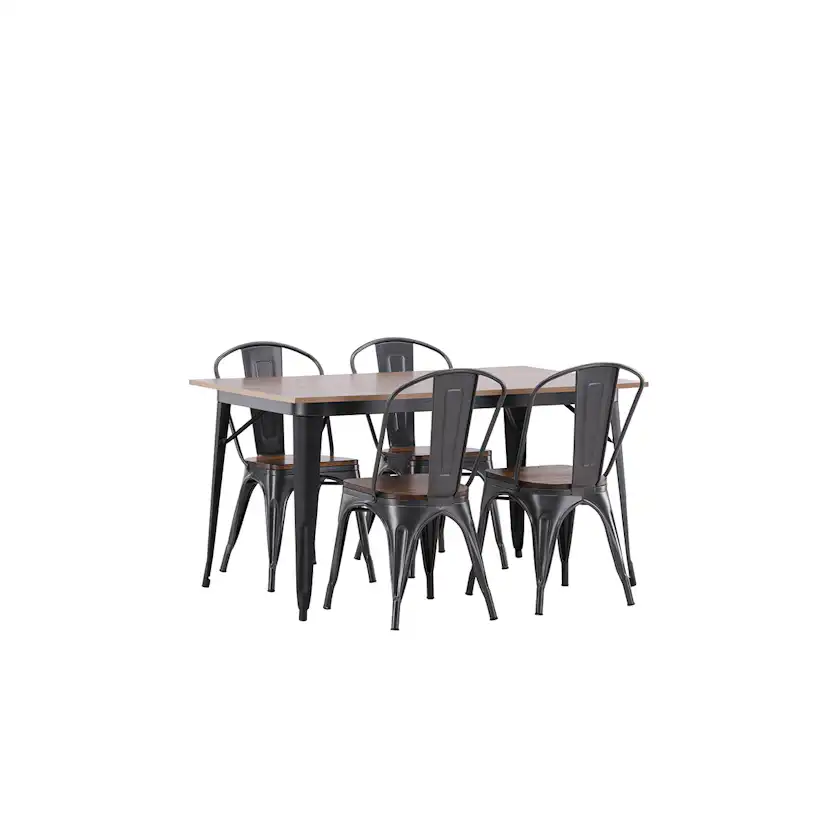 Matgrupp Venture Home Tempe med 4 Tempe Stolar