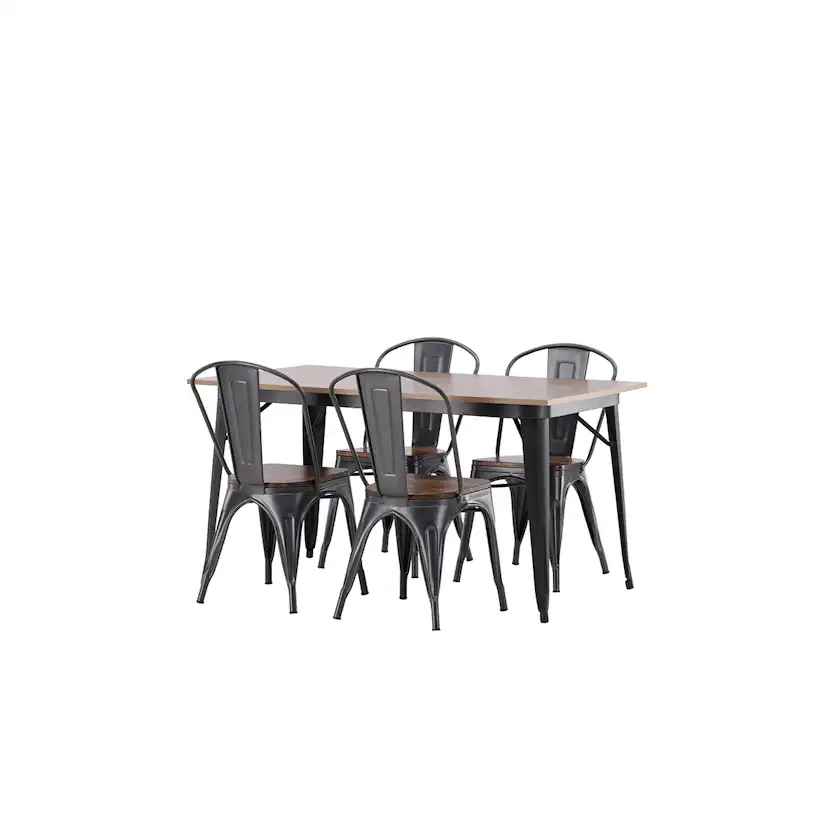 Matgrupp Venture Home Tempe med 4 Tempe Stolar