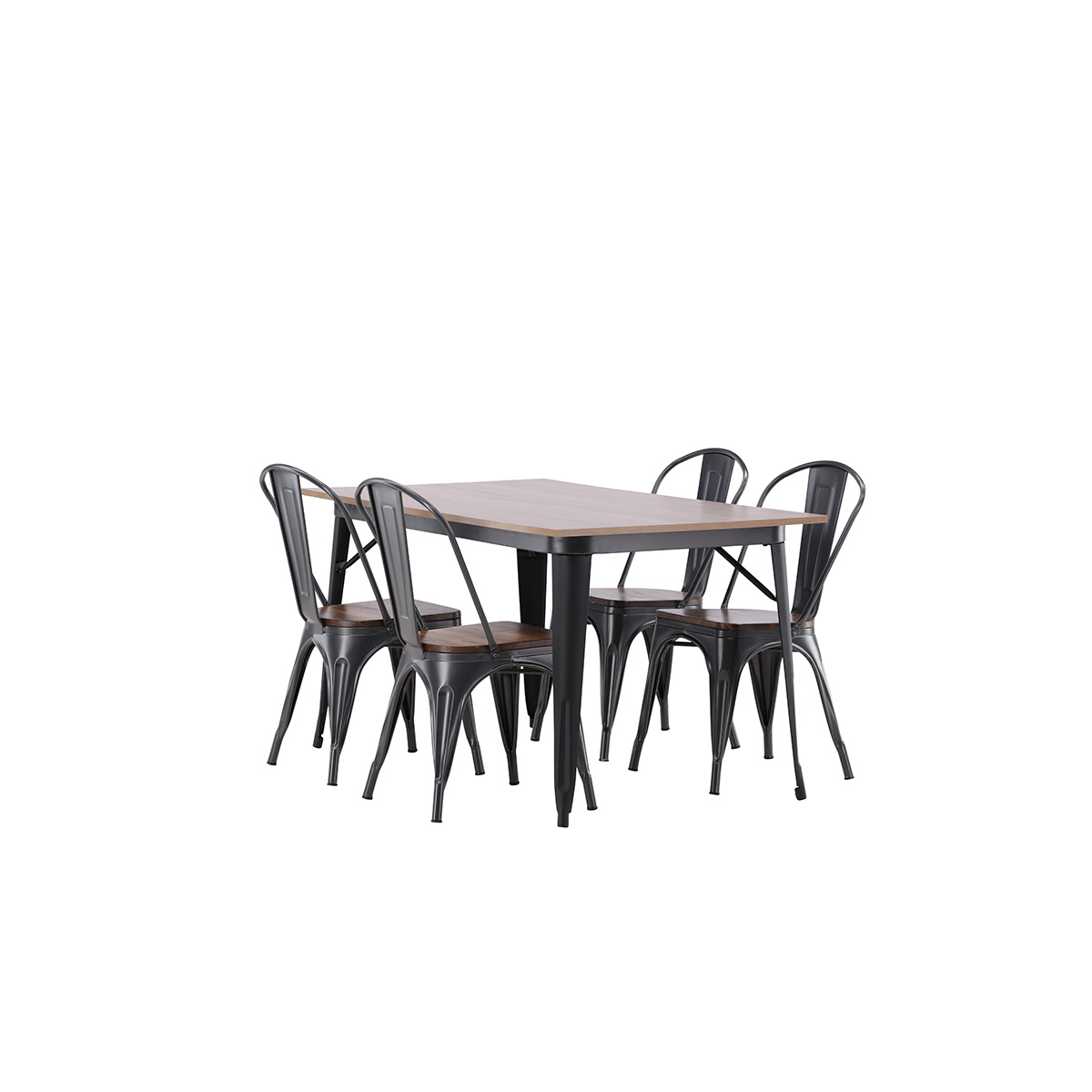 Matgrupp Venture Home Tempe med 4 Tempe Stolar