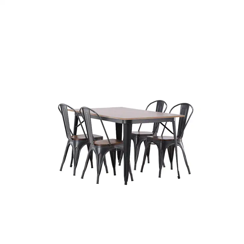 Matgrupp Venture Home Tempe med 4 Tempe Stolar