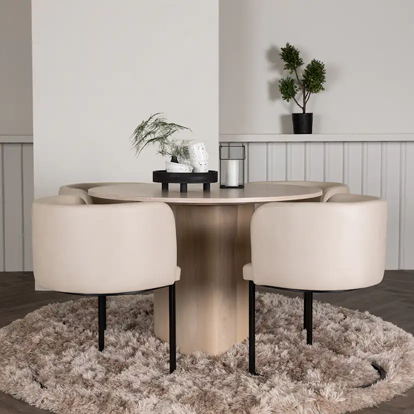 Matgrupp Venture Home Olivia med 4 Simrishman Stolar