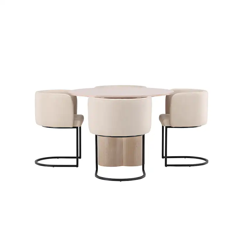 Matgrupp Venture Home Olivia med 4 Simrishman Stolar