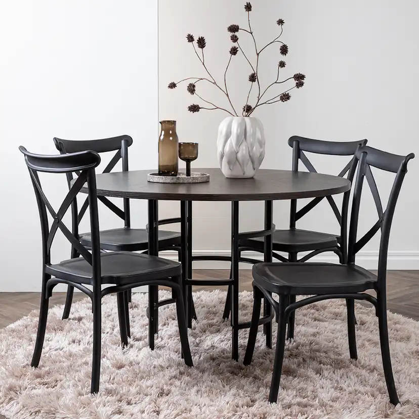 Matgrupp Venture Home Copenhagen med 4 Crosett Stolar