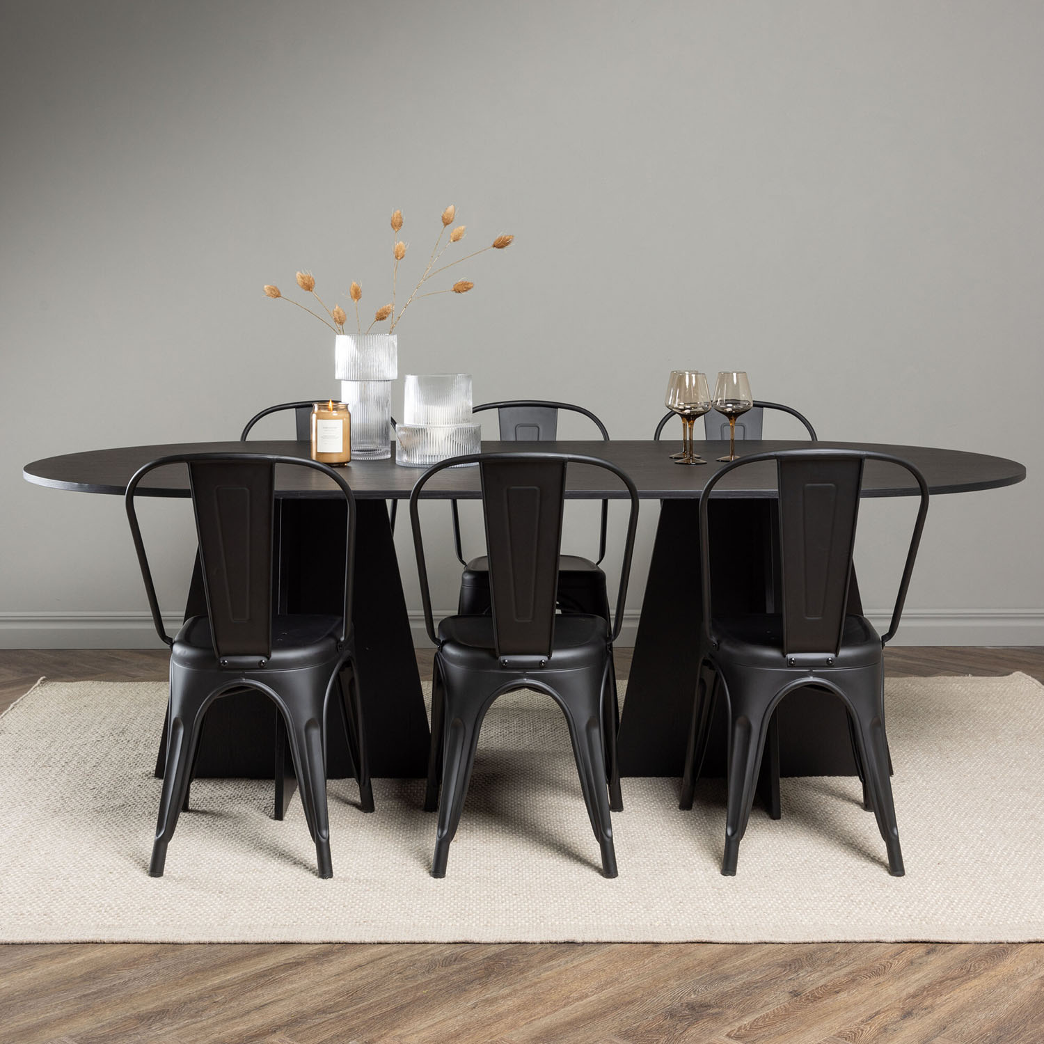 Matgrupp Venture Home Bootcut Oval med 6 st Tempe