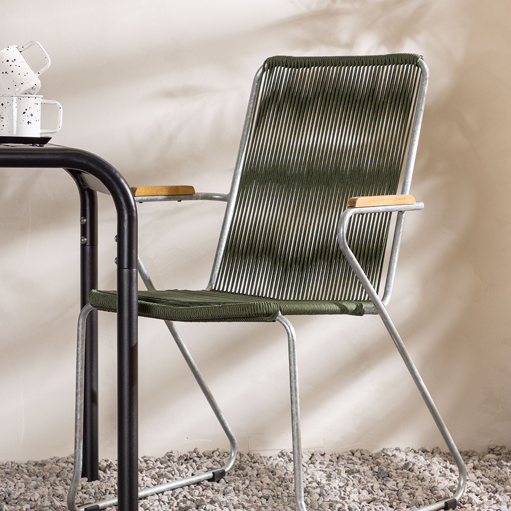 Cafégrupp Venture Home Borneo Bord med 2 Bois Trädgårdsstolar Utomhus