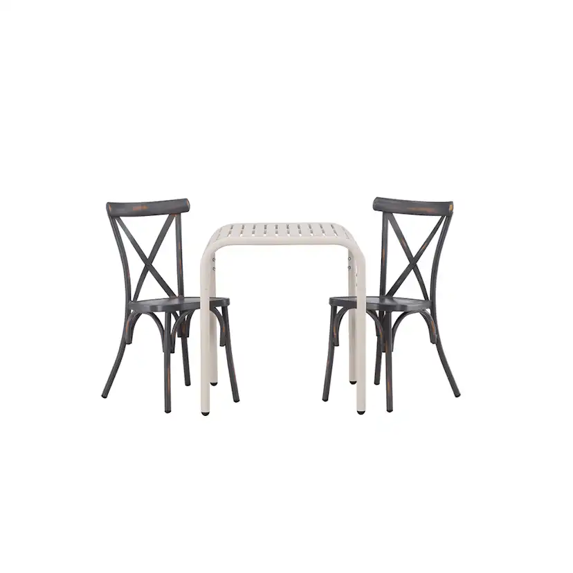 Cafégrupp Venture Home Borneo Bord med 2 Tablas Trädgårdsstolar Utomhus