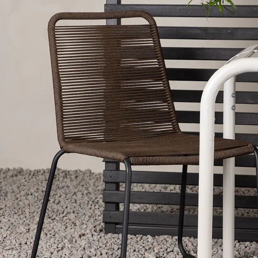 Cafégrupp Venture Home Borneo Bord med 2 Lindos Trädgårdsstolar Utomhus