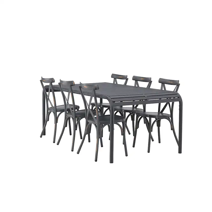 Matgrupp Venture Home Borneo Bord med 6 Tablas Stolar