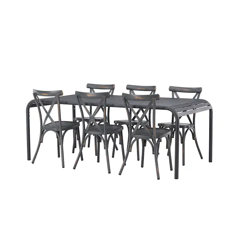 Matgrupp Venture Home Borneo Bord med 6 Tablas Stolar