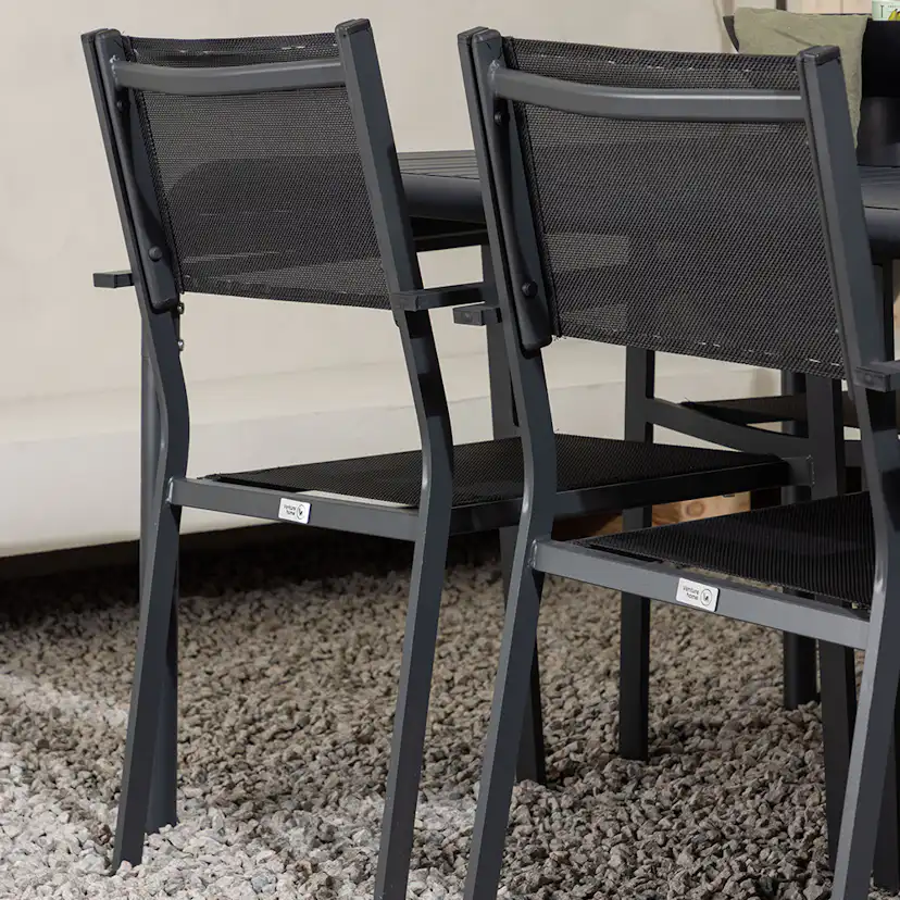 Matgrupp Venture Home Borneo Bord med 6 Copacabana Stolar