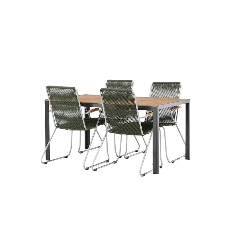 Matgrupp Venture Home Break Bord med 4 Bois Stolar