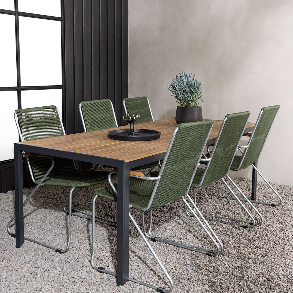 Matgrupp Venture Home Break Bord med 6 Bois Stolar