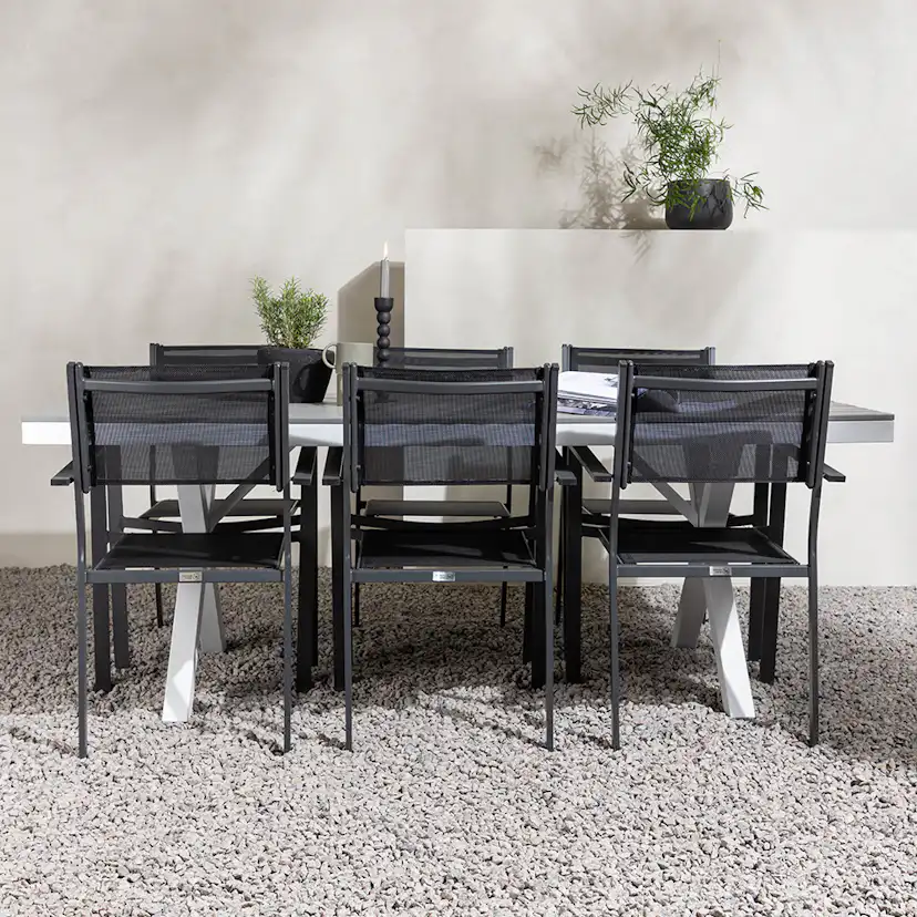 Matgrupp Venture Home Garcia Bord med 6 Copacabana Stolar