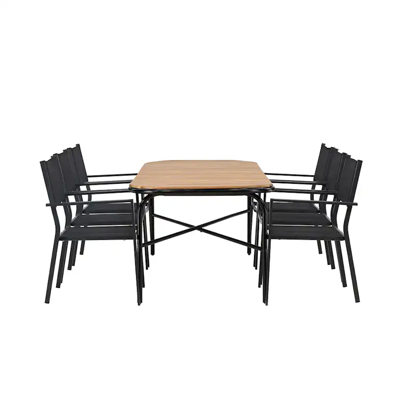 Matgrupp Venture Home Holmbeck Bord med 6 Copacabana Stolar