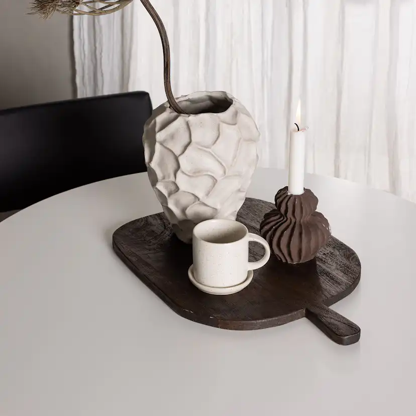 Matgrupp Venture Home Hamden Ø80 cm med 4 Kenth stolar